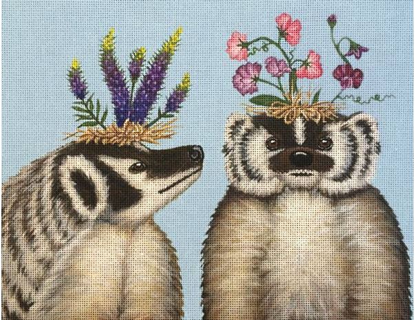 click here to view larger image of Badger Sisters, The (hand painted canvases)