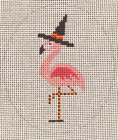click here to view larger image of Flamingo Halloween (hand painted canvases)