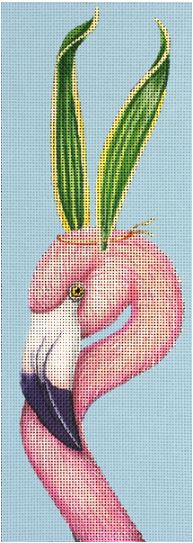 click here to view larger image of Funny Bunny Flamingo (hand painted canvases)