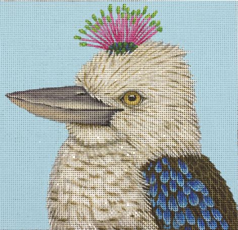 click here to view larger image of Donovan - Blue Wing Kookaburra  (hand painted canvases)