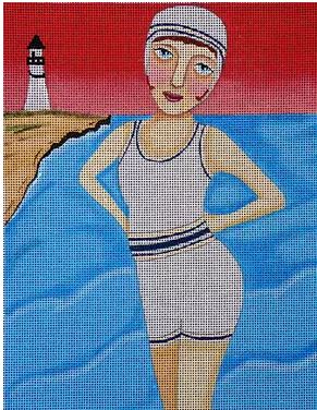 click here to view larger image of Sally by the Seashore (hand painted canvases)