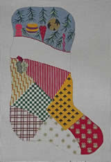 click here to view larger image of Ornaments Patchwork  (hand painted canvases)