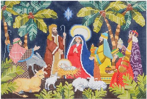 click here to view larger image of Nativity, The (hand painted canvases)