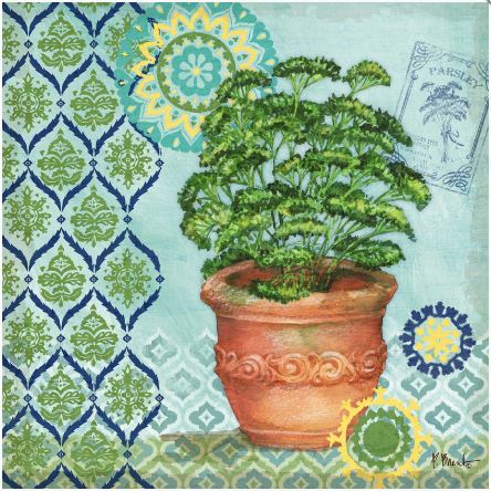 click here to view larger image of Garden to Table IV - Parsley (hand painted canvases)