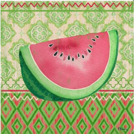 click here to view larger image of Fruit Ikat II (hand painted canvases)
