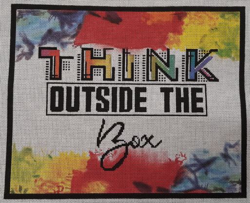 click here to view larger image of Think Outside the Box (hand painted canvases)