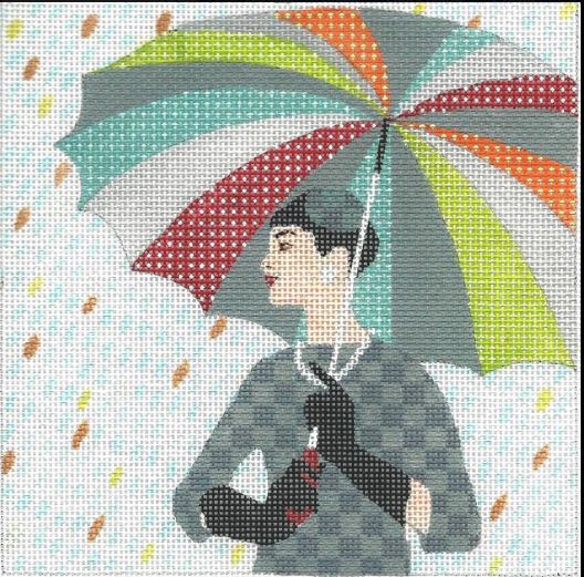 click here to view larger image of Umbrella Girl (hand painted canvases)