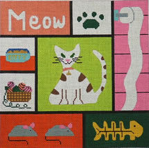 click here to view larger image of Feline Fun (hand painted canvases)