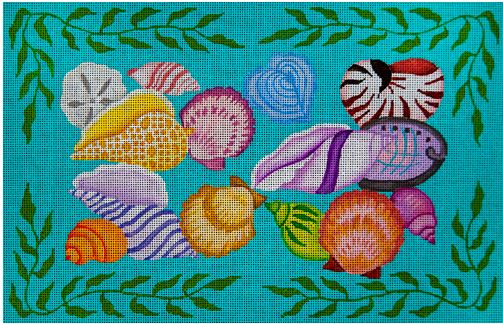 click here to view larger image of Seafood Salad (hand painted canvases)