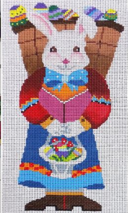 click here to view larger image of Mrs. Easter Bunny (hand painted canvases)