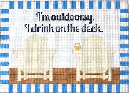 click here to view larger image of I'm Outoorsy - Deck (hand painted canvases)