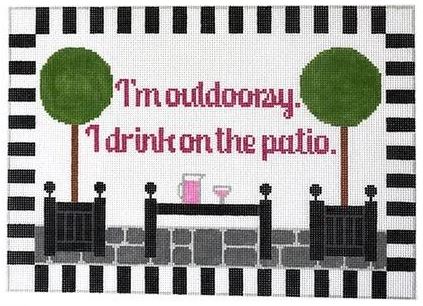 click here to view larger image of I'm Outoorsy - Patio (hand painted canvases)