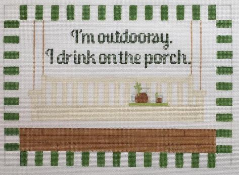 click here to view larger image of I'm Outoorsy - Porch (hand painted canvases)