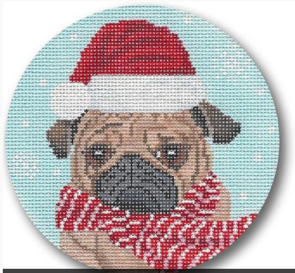 click here to view larger image of Humbug Pug (hand painted canvases)