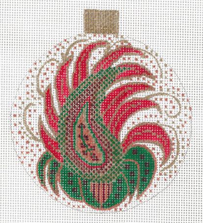 click here to view larger image of Paisley Ornament (hand painted canvases)