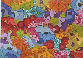 click here to view larger image of Spring Garden (hand painted canvases)