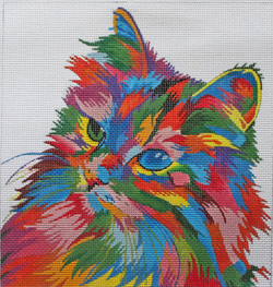 click here to view larger image of Kitty Cat (hand painted canvases)