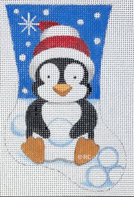 click here to view larger image of Penguin Mini Sox (hand painted canvases)