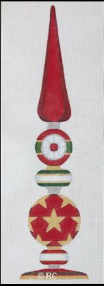click here to view larger image of Christmas Finial - 18" (hand painted canvases)