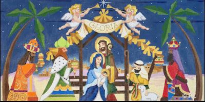 click here to view larger image of Full Nativity (hand painted canvases)