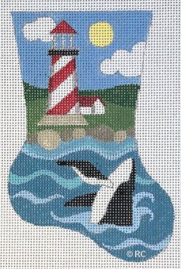 click here to view larger image of Lighthouse Mini Sox (hand painted canvases)