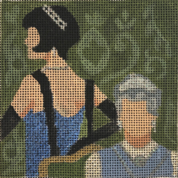 click here to view larger image of Downton Abbey Lady Mary & Dowager - Movie Coaster (hand painted canvases)