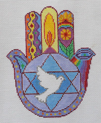click here to view larger image of HAMSA - Peace Dove (hand painted canvases)
