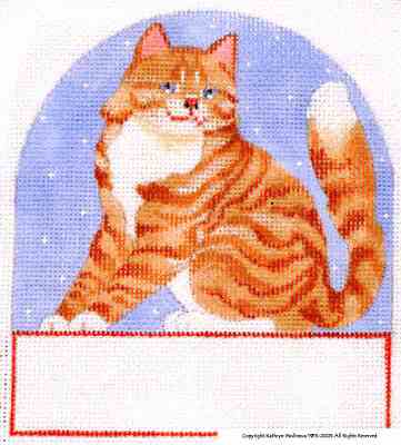 click here to view larger image of Orange Tabby (hand painted canvases)