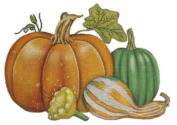 click here to view larger image of Squash (hand painted canvases)