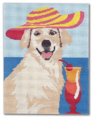 click here to view larger image of Sassy Golden    (hand painted canvases)