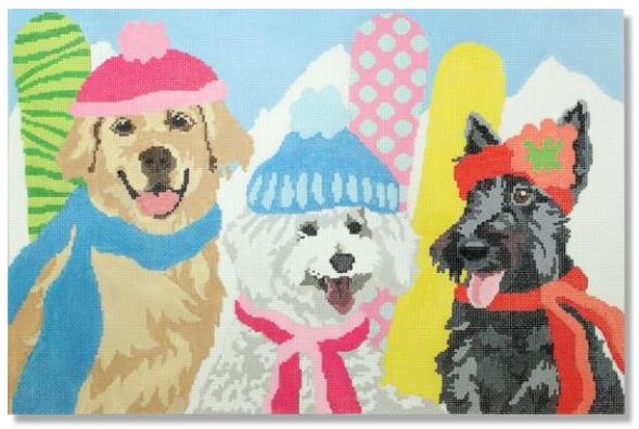 click here to view larger image of Snow Belles (hand painted canvases)