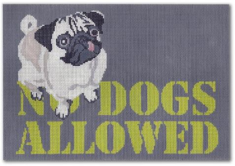 click here to view larger image of No Dogs Allowed (hand painted canvases)