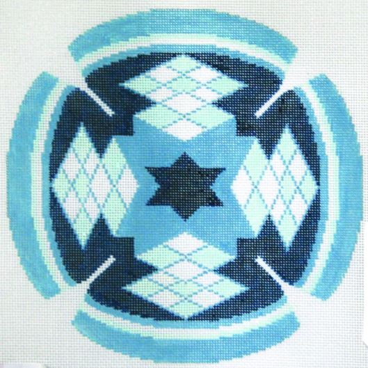 click here to view larger image of Yarmulke (hand painted canvases)