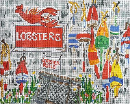 click here to view larger image of Lobster Rolls (hand painted canvases)