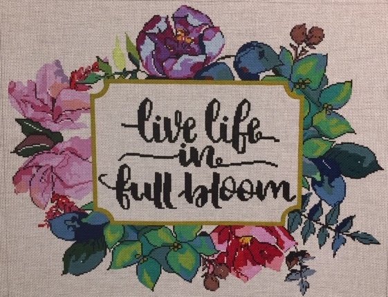click here to view larger image of Live Life In Full Bloom (hand painted canvases)