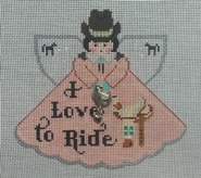 click here to view larger image of I Love to Ride Western (hand painted canvases)