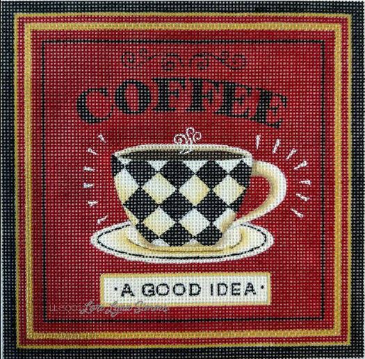 click here to view larger image of Coffee (hand painted canvases)