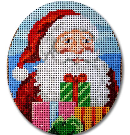 click here to view larger image of Santa and Presents (hand painted canvases)