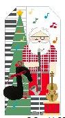 click here to view larger image of Musical Santa (hand painted canvases)