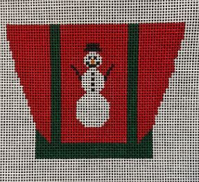 click here to view larger image of Tote Bag - Snowman (hand painted canvases)