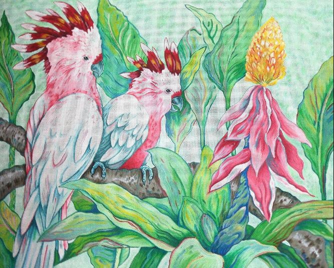 click here to view larger image of Mitchells Cockatoos (hand painted canvases)