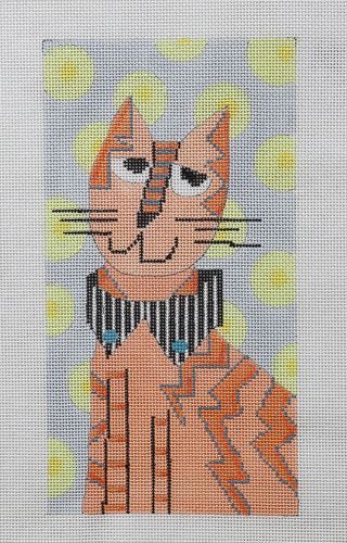 click here to view larger image of Tabby Cat (hand painted canvases)