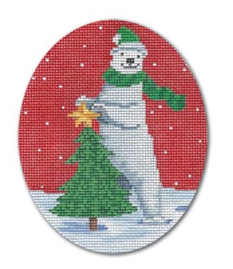 click here to view larger image of Christmas Bears Tree (hand painted canvases)