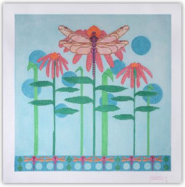 click here to view larger image of Flying Jewels w/Stitch Guide (hand painted canvases)
