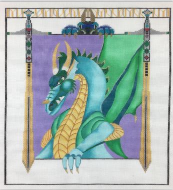 click here to view larger image of Dragon w/Stitch Guide (hand painted canvases)