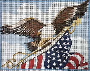 click here to view larger image of Eagle Flag (hand painted canvases)