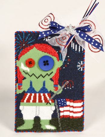 click here to view larger image of Freedom Monster w/Stitch Guide (hand painted canvases)