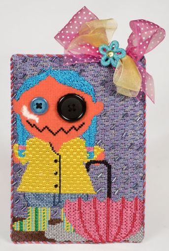 click here to view larger image of Rainy Day Monster w/Stitch Guide (hand painted canvases)