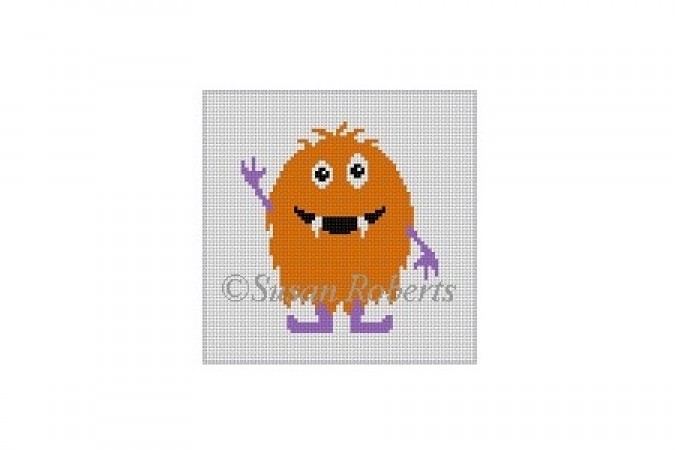 click here to view larger image of Orange Monster (hand painted canvases)