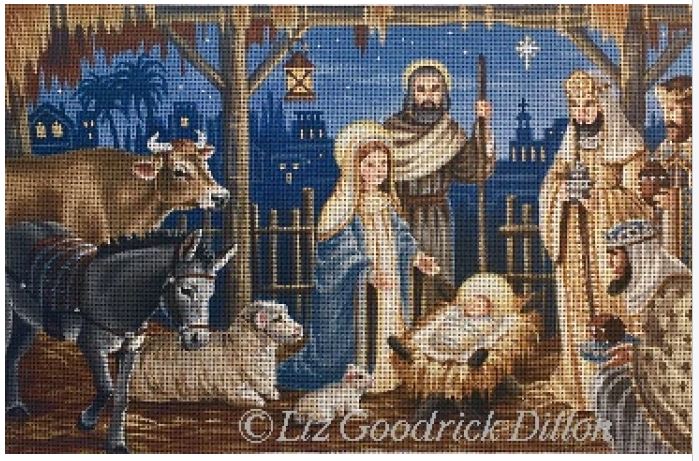 click here to view larger image of Nativity (hand painted canvases)